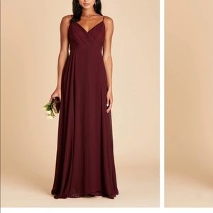 Birdy Grey burgundy dress with mesh siding, size small